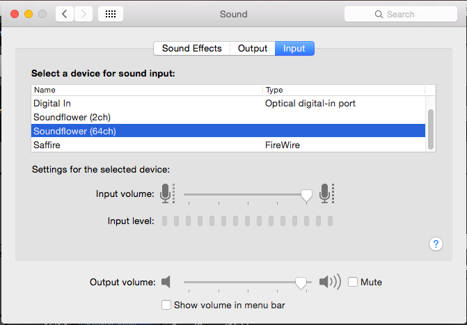 Mac Sound Input Preferences