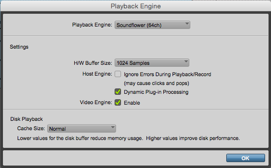 Check sample rate in Pro Tools Playback Engine